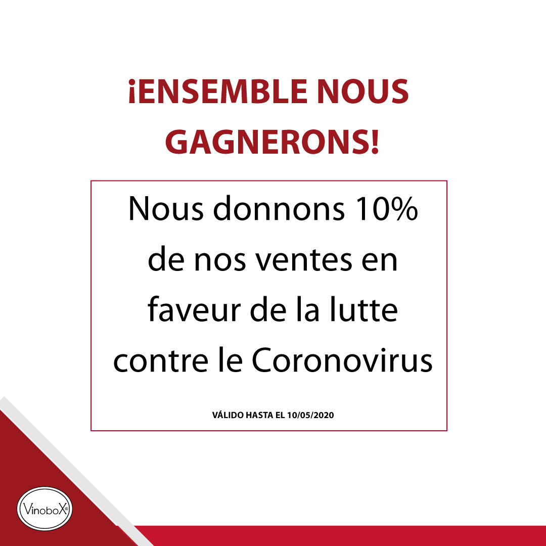 Nous donnons 10% de nos ventes en faveur de la lutte contre le Coronavirus
